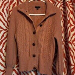 JCrew Button up sweater, in rose, size XS/Small